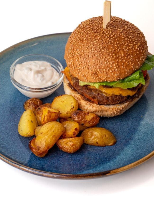 Veg Burger lehka hlava prague